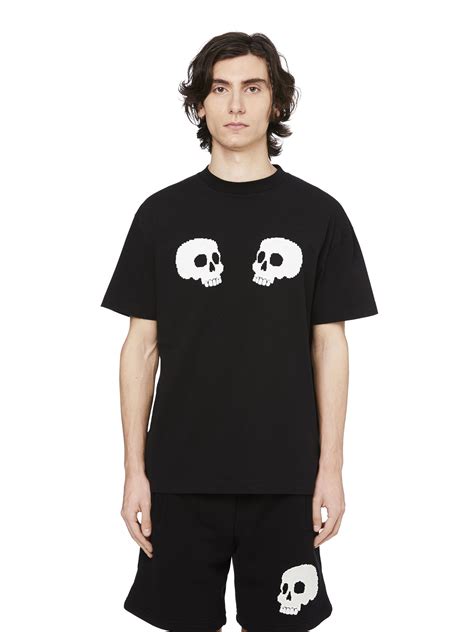 Black Skulls Ss T Shirt In Black Palm Angels® Official