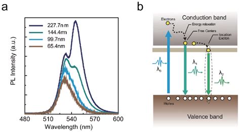 A Steady State PL Spectra Of Ultrathin MAPbBr 3 Sheets With Different