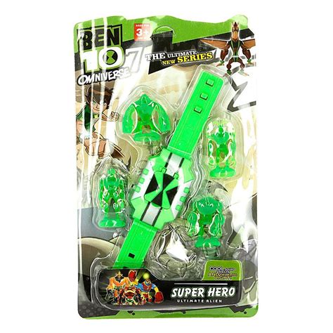 Brinquedo Relógio Ben 10 Omniverse Ominitrix Som Luz 5 Peças em