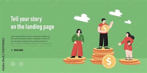 Gender Wage Discrimination Flat Vector Illustration Male And Female