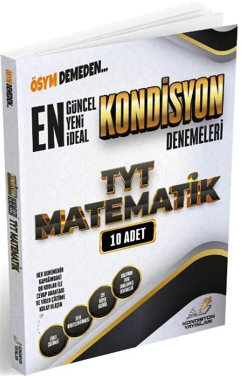 Kondisyon Yayınları TYT Matematik En İdeal KONDİSYON Denemeleri