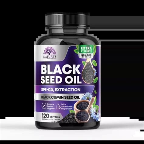 Black Seed Oil 1000mg Premium Cold Pressed Non Gmo Vegan Premium Blackseed 120 Softgels