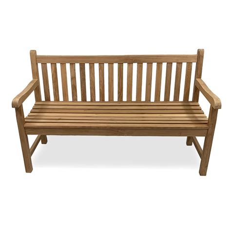 Outdoor Furniture Solid Teak Classic Bench Seat 150cm