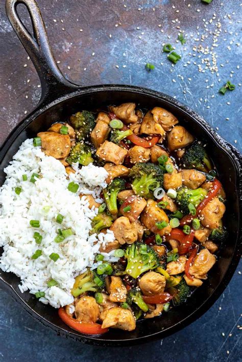 Teriyaki Chicken Broccoli Stir Fry Recipe Wonkywonderful