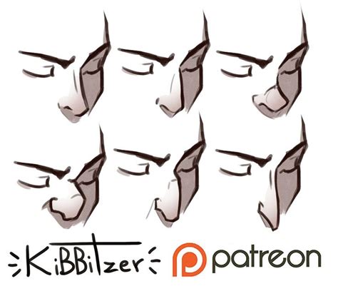 Noses reference sheet -PREVIEW- | Patreon | Drawings, Nose drawing, Drawing people