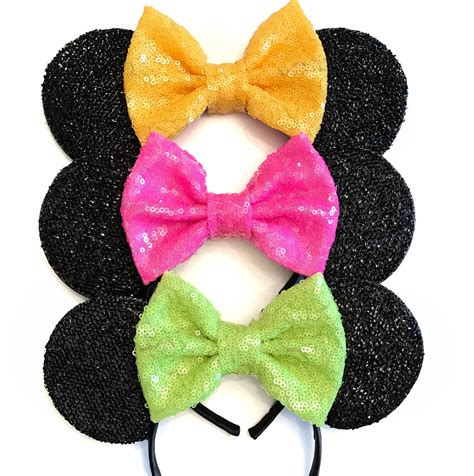 Yellow Mickey Ears Minnie Mouse Yellow Ears Dole Whip - Etsy