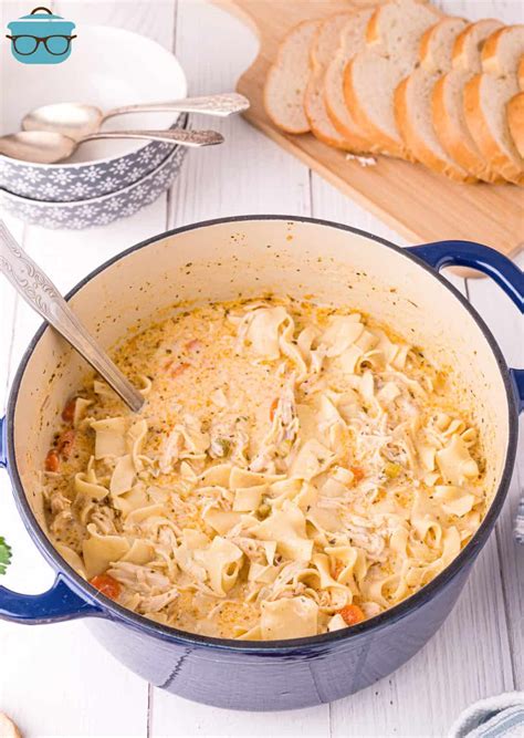 Creamy Chicken Noodle Soup The Country Cook