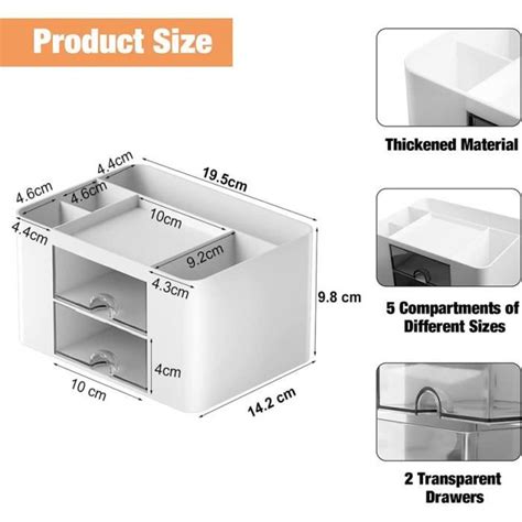 Rangement Bureau Organisateur De Bureau En Plastique Porte Stylo