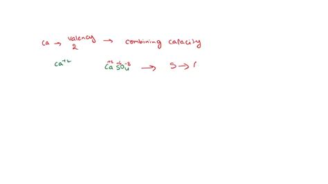 SOLVED: The valency of calcium is 2. Write the valency of other ...