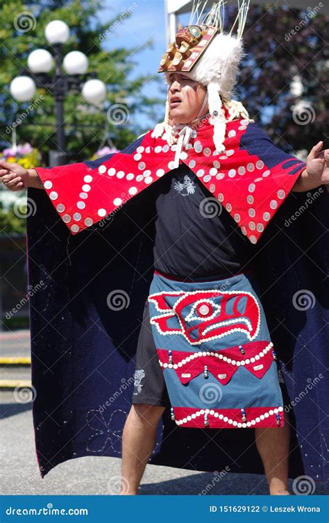 Aboriginal Dancer from Coast Salish Territories Editorial Photography ...