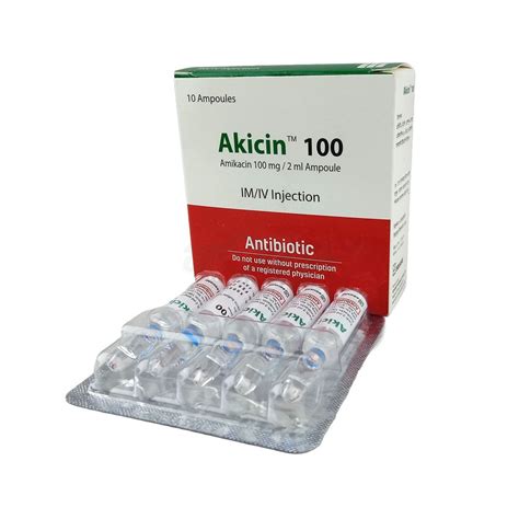 Akicin 100mg/2ml Injection - Arogga Online Pharmacy