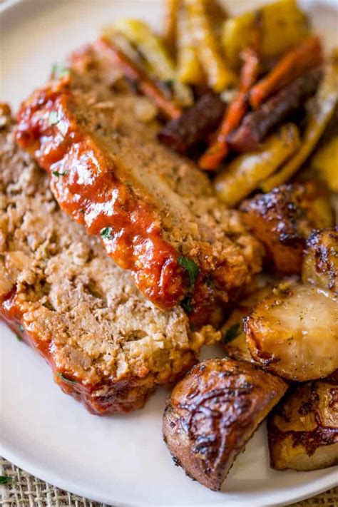 Glazed Brown Sugar Meatloaf With Tangy Ketchup Topping And Crushed Saltines Is The Easiest And