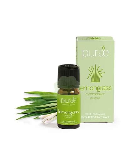 Purae Olio Essenziale Lemongrass Parti Aeree 10 Ml