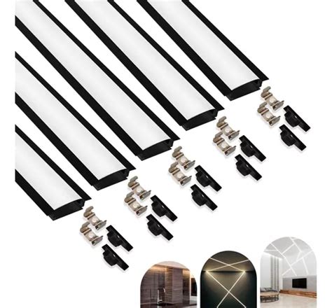 Kit Metros Perfil Alum Nio Embutir Slim P Fita Led Mercadolivre