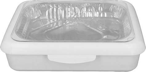Slghlsahg Dual Design Foil Tray Holder Set With Removable Lid