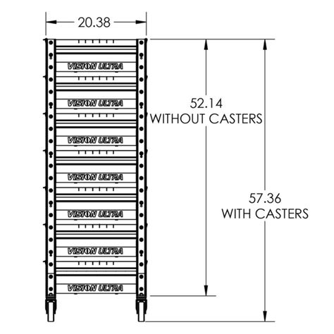 Vision Ultra Rodent Breeding Rack 53h X 64l Vision Products