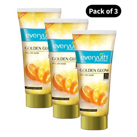 Everyuth Golden Glow Peel Off Mask 30g Pack Of 3 Kartwalk