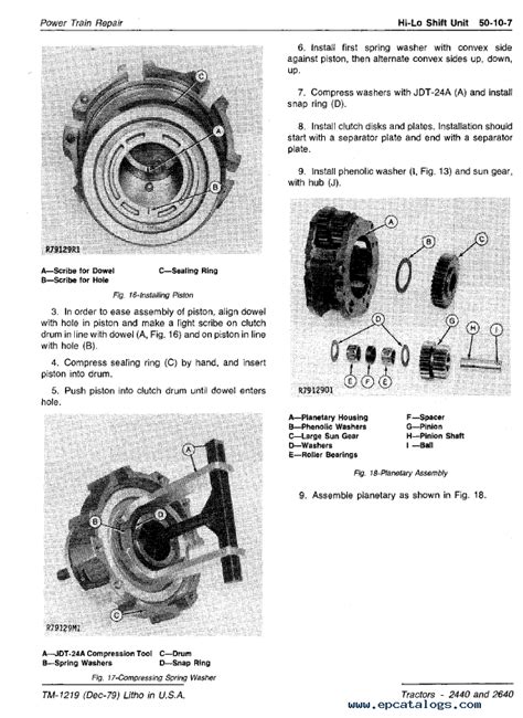 John Deere 2440 & 2640 Tractors Technical Manual PDF