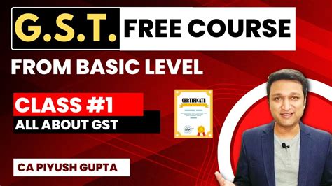 L1 Free Gst Full Course In Hindi Playlist For Gst Practitioner Class 1 Meaning Of Gst Youtube