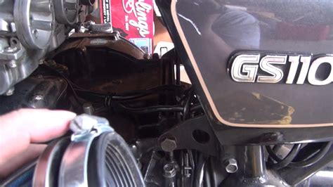 How To Remove A Carburetor On A Suzuki Gs YouTube