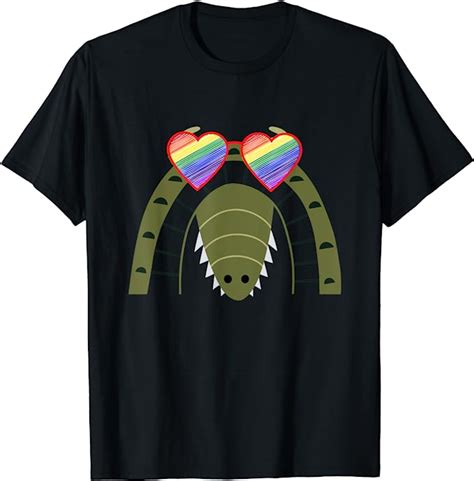 Gay Alligator Lgbtq Pride Stuff F R Teens Rainbow T Shirt Amazon De