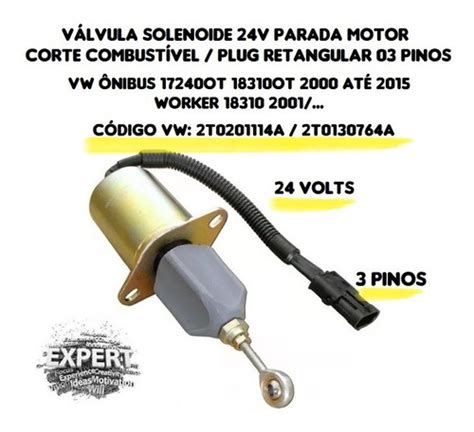 Valvula Solenoide V Corte Combust Vel Motor Cummins C L