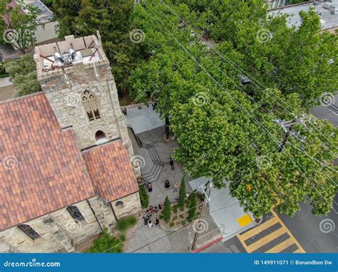 Aerial View Of St Helena Roman Catholic Church Editorial Photo Image