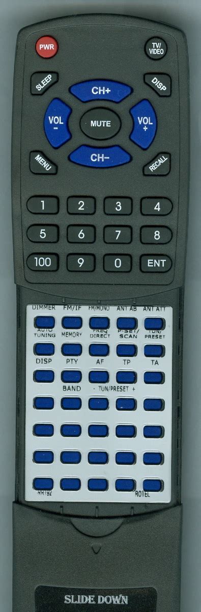 Replacement Remote For ROTEL RR T92 RTRRT92 RRT92 RT1080 Walmart