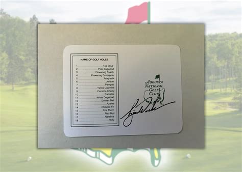 Tiger Woods 2025 Masters Scorecard - Benni Magdalene