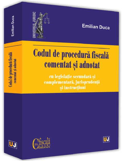 Codul De Procedura Fiscala Comentat Si Adnotat Ed Pdf Autor