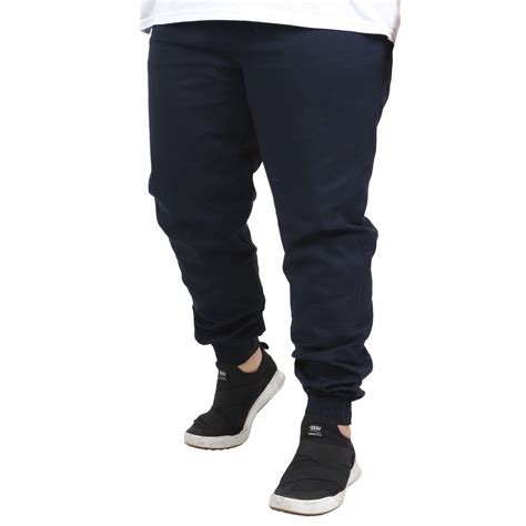 Calça Jogger Sarja Colorida Jeans Masculina Plus Size Tamanho Especial