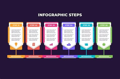 Premium Vector Colorful Steps Infographic Presentation For Company