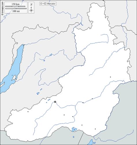 Забайкальский край, d-maps.com: Бесплатная карта, бесплатная карта ...