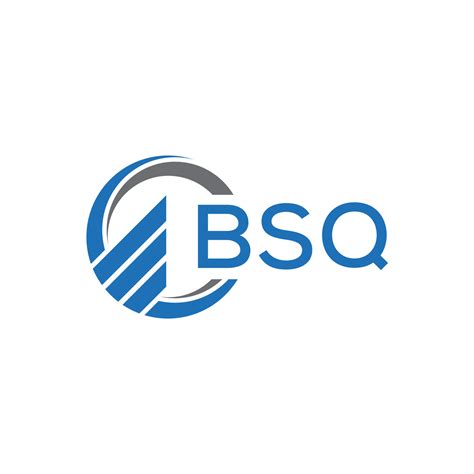 bsq flat accounting logo design  white background bsq creative