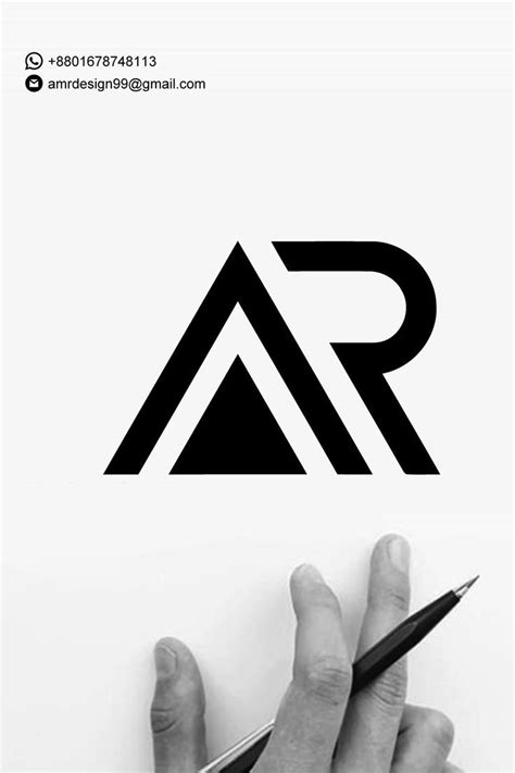 Initial Ar Letter Logo Design Logo Design Wordmark Logo Text Logo