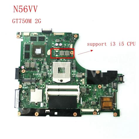 N56VV GT750M 2GB Mainboard For ASUS N56V N56VZ N56VB N56VV N56VM Laptop