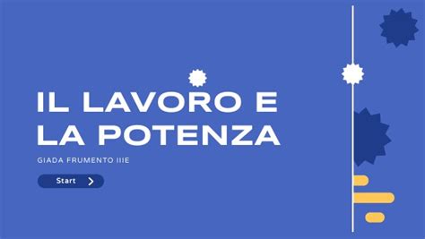 Lavoro Potenza Energia