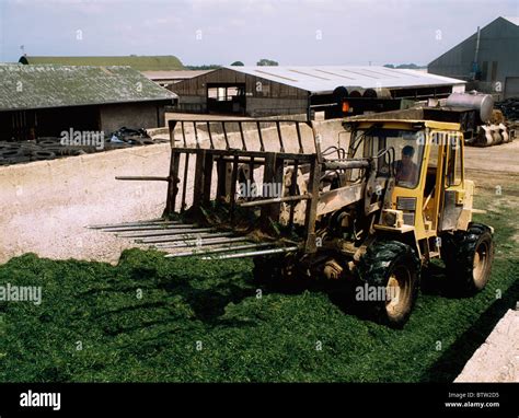 Silage Making Ireland Stock Photo Alamy