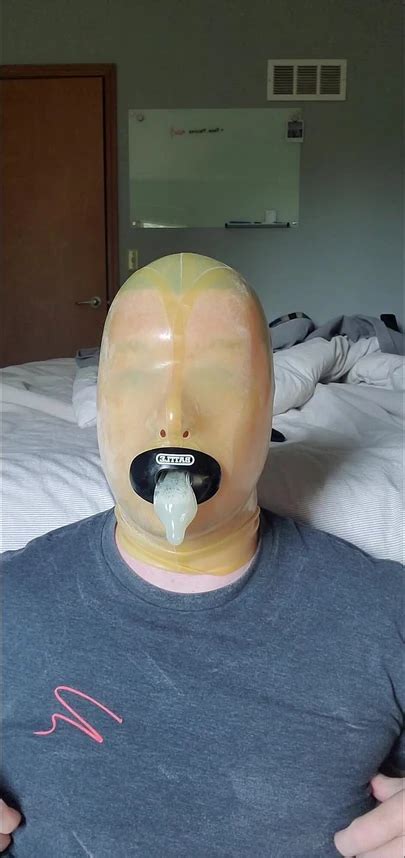 Latex Hooded Slut Swallows Load From Condom American Gay Sissy Porn Xhamster