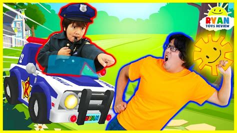 Tag With Ryan Game Challenge With New Police Car And Characters Ryan