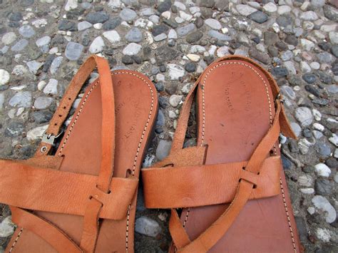 Sandales En Cuir Grec Sandales Gladiateurs Faites La Main Etsy