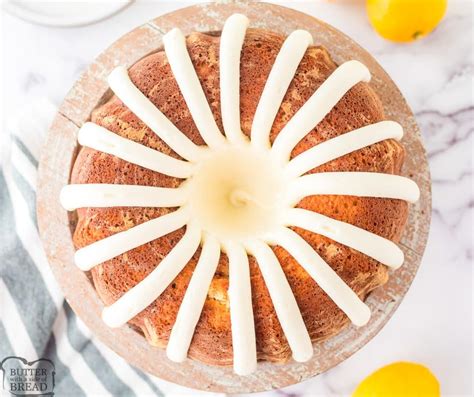 Lemonade Bundt Cake Butter With A Side Of Bread