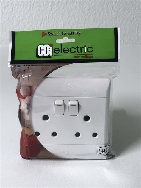 Cbi 4x4 16a Double Socket White Rg Jack And Son