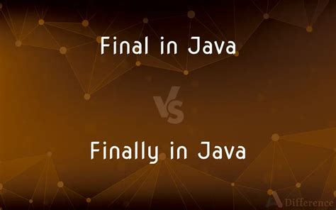 Final In Java Vs Finally In Java — Whats The Difference