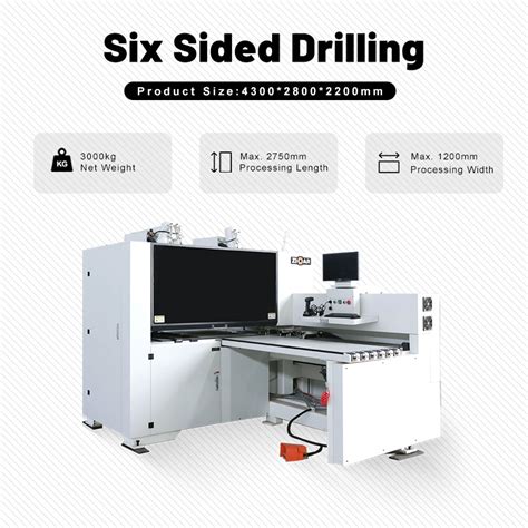 Zicar CNC Drilling Machine Six Side Six Sided CNC Drilling Machine For