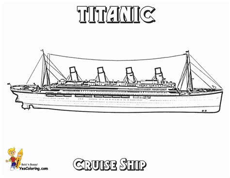 Free Titanic Coloring Pages With Titanic Coloring Page Coloring For