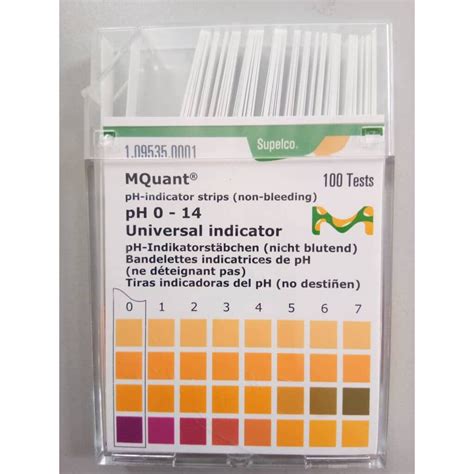 Merck PH Indicator Strips PH Paper Non Bleeding PH 0 14 Universal