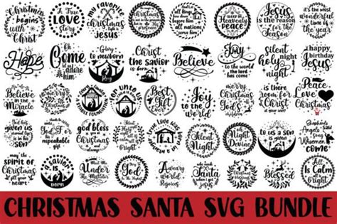 Christmas Round Sign Svg Bundle Graphic By DollarSmart Creative Fabrica