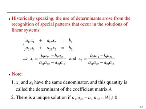 Determinants Online Presentation