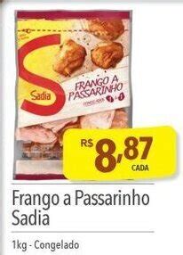 Frango A Passarinho Sadia 1kg Congelado Oferta Na Supermercados Condor